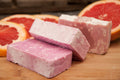 Grapefruit & Dead Sea Salt Scrub Bar handmade soap by TheWaterfordGirl