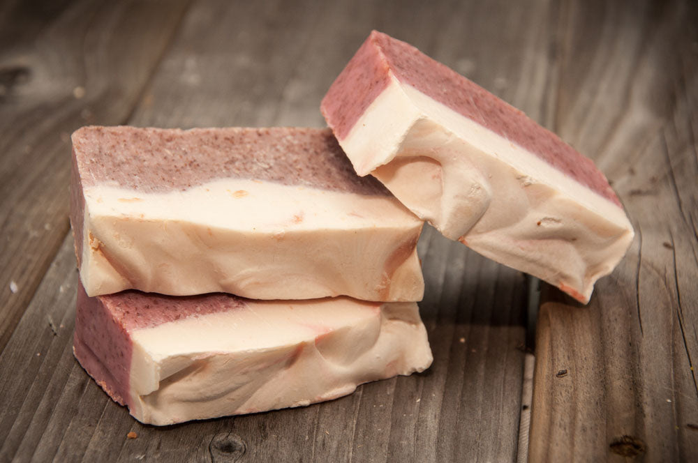 Loofah (baby powder fragrance) handmade soap by TheWaterfordGirl