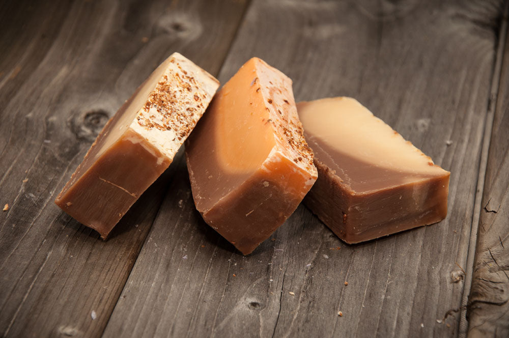 Orange & Chocolate Cheesecake handmade soap by TheWaterfordGirl